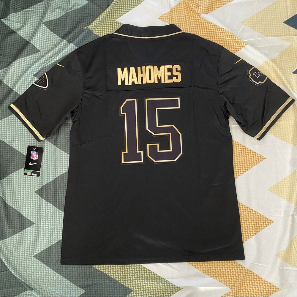 Nike Patrick Mahomes Kansas City Chiefs #15 Mens Black Jersey Sz S